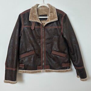 Resident Evil 4 Leon Faux Fur Lined Costume Cosplay Jacket - Size 2XL